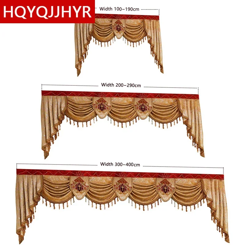 High-end Valance customization for the top decoration of the living room bedroom curtain
