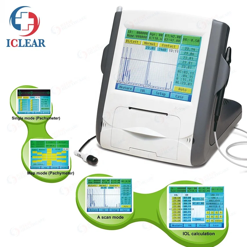 클래식 LCD 안과 생체 측정기, Pachymeter AP 스캔