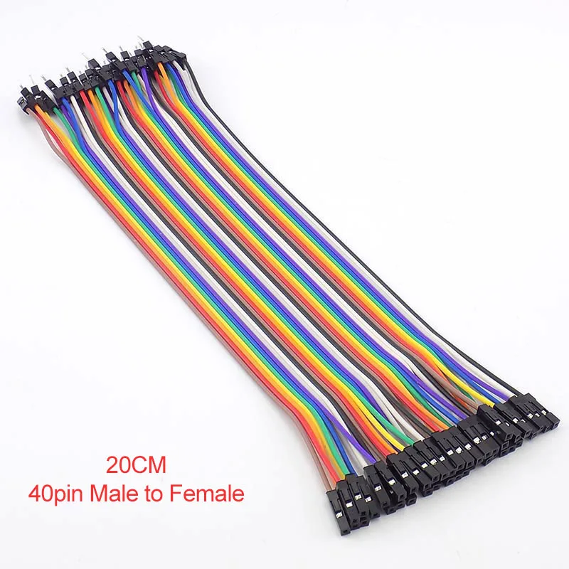 10/20/30cm 40PIN Jumper Wire Set Male to Female Pin Connecting Line Eclectic Breadboard Jumper Cable for PBC DIY Kit A4