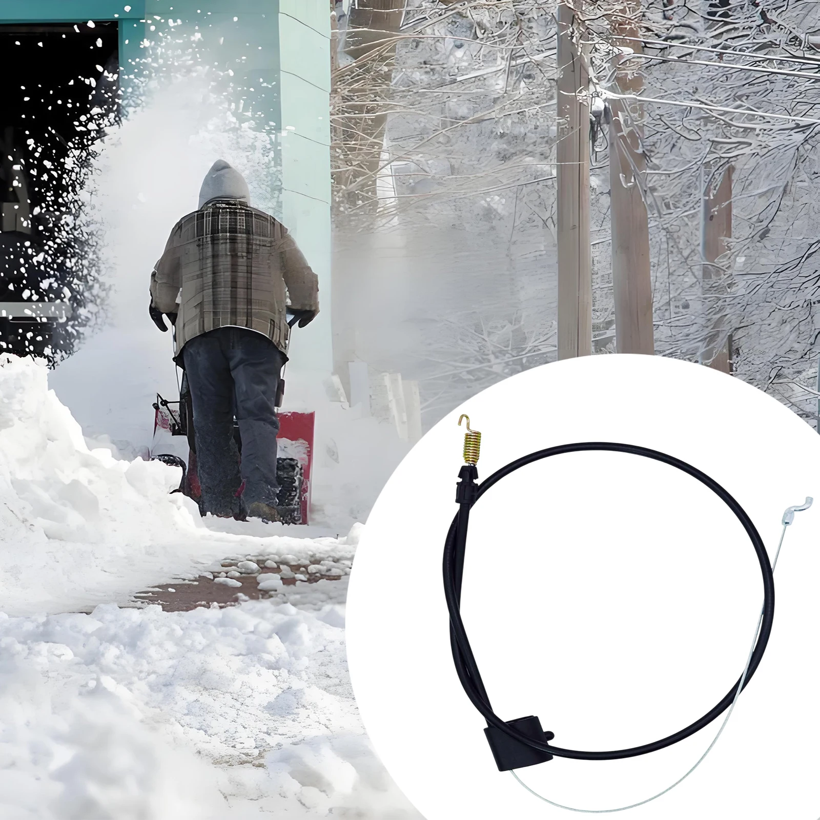 946-04091 746-04091 Cabo de embreagem para lançador de soprador de neve de estágio único MTD 100 e 200