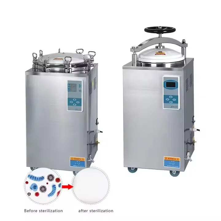 250l Industrial Steam Sterilizer Vertical Autoclave Price for Mushroom Substrate Bag Retort Machine Instock