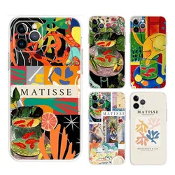 Henri Matisse Art Painting Phone Case For iPhone Apple 15,14,13,12,Mini,11,Pro,Max,Plus,X,XR,XS,8,SE,2020,Plus Transparent Cover