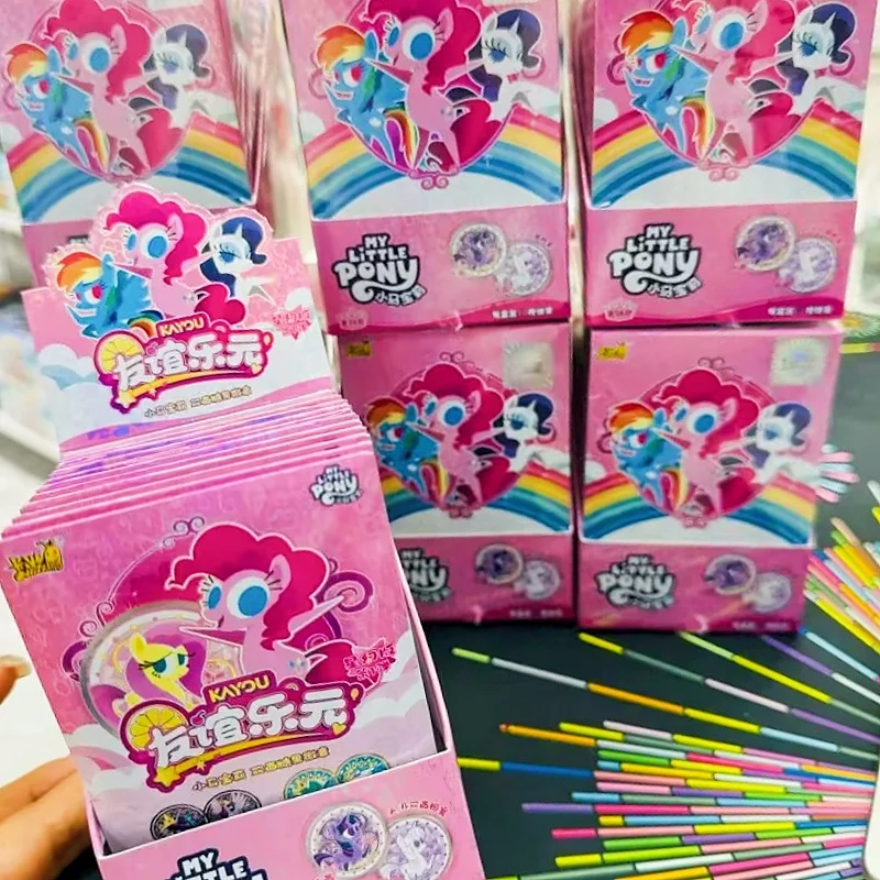 Op voorraad Originele Kayou My Little Pony Dubbelzijdig Candy Badge Star Fantasy Versie First Bullet Anime Karakter Geschenken Speelgoed