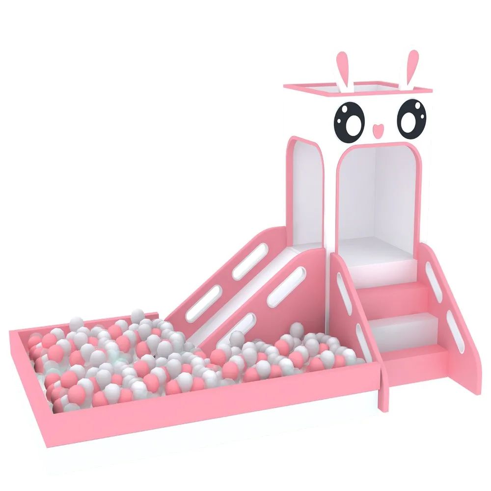 High-end small indoor children's play facilities, soft equipment combination, slide, ball pool