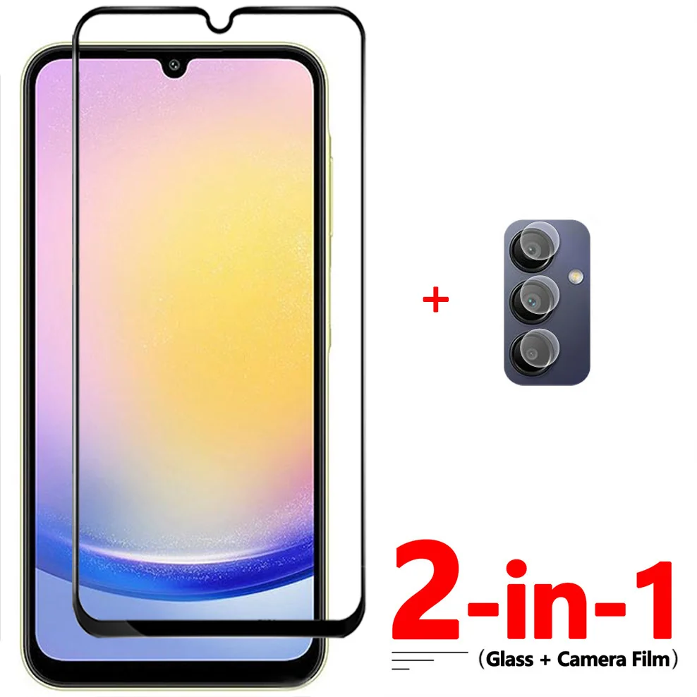 

2-in-1, 9D Glass + Camera Film for Samsung A05s A15 A25 A35 A55 Tempered Glass A15 5G Screen Protector Samsung Galaxy A05 Glass