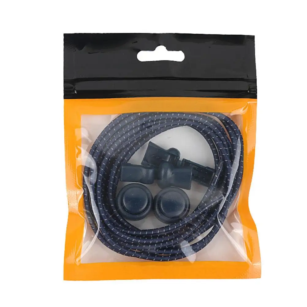 Lacci riflettenti Nero Blu navy Sneakers Jogging Corsa Accessori per scarpe sportive elastiche Adatto ai bambini Adulti
