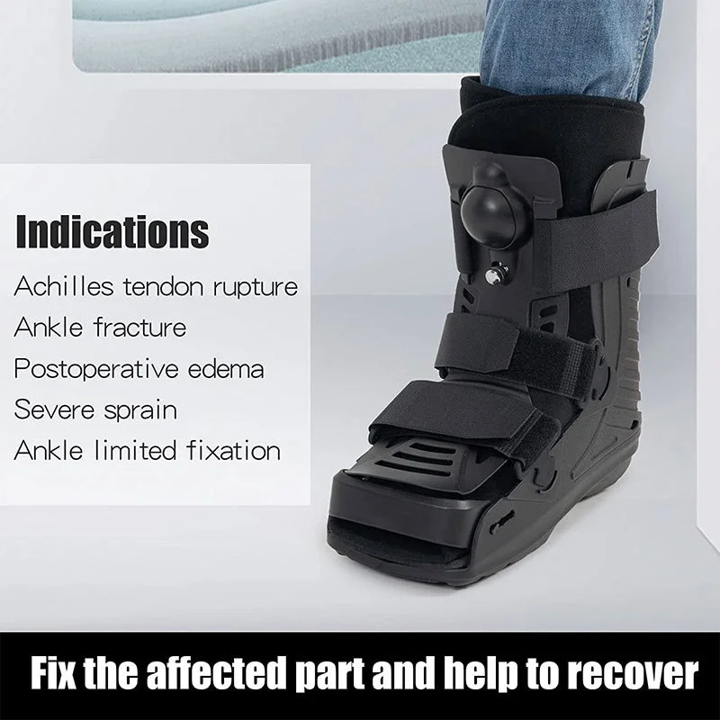 Short Orthopaedic Boot-Air Cam Walker Fracture Boot-For Foot Fracture Ankle Sprain Rehabilitation Walker Brace