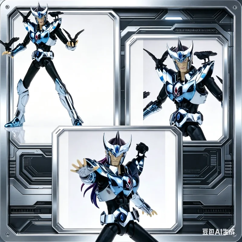 

В НАЛИЧИИ: Фигурка Saint Seiya Mythical Crow Seat Kimian с четырьмя маленькими воронами, подвижная, из сплава, модель из серии «Рыцари Зодиака»