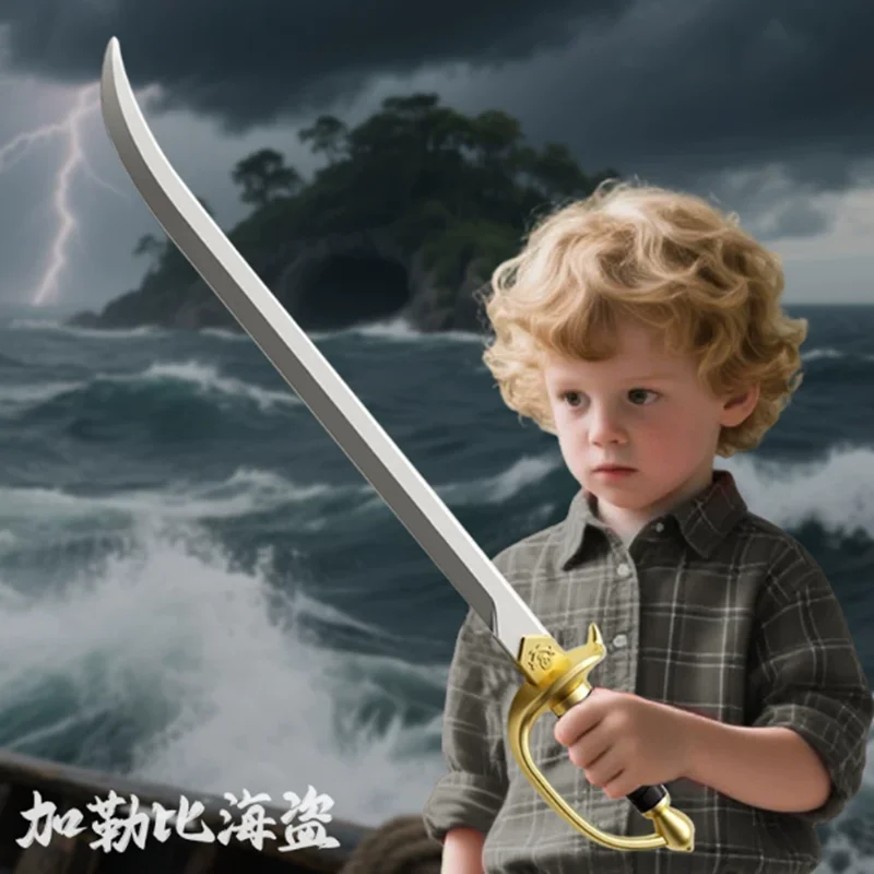 76cm Cosplay 1:1 Thunder Knife Pirate Captain Sword Sacrifice Knife Sword Prop Role Cos Pirate Ghost Knife PU Decor Model Toy