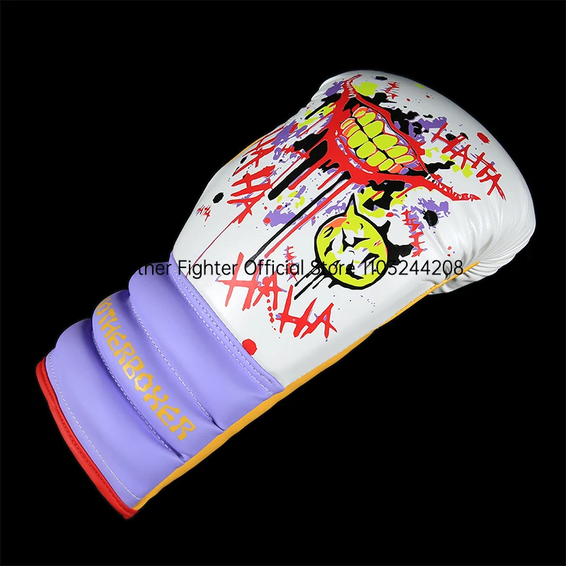 Boxing Gloves Graffiti MMA Sparring Muay Thai Gloves Women Men Youth Sanda Sandbags Punching Gear Cage Fight Kickboxing Gloves image 4