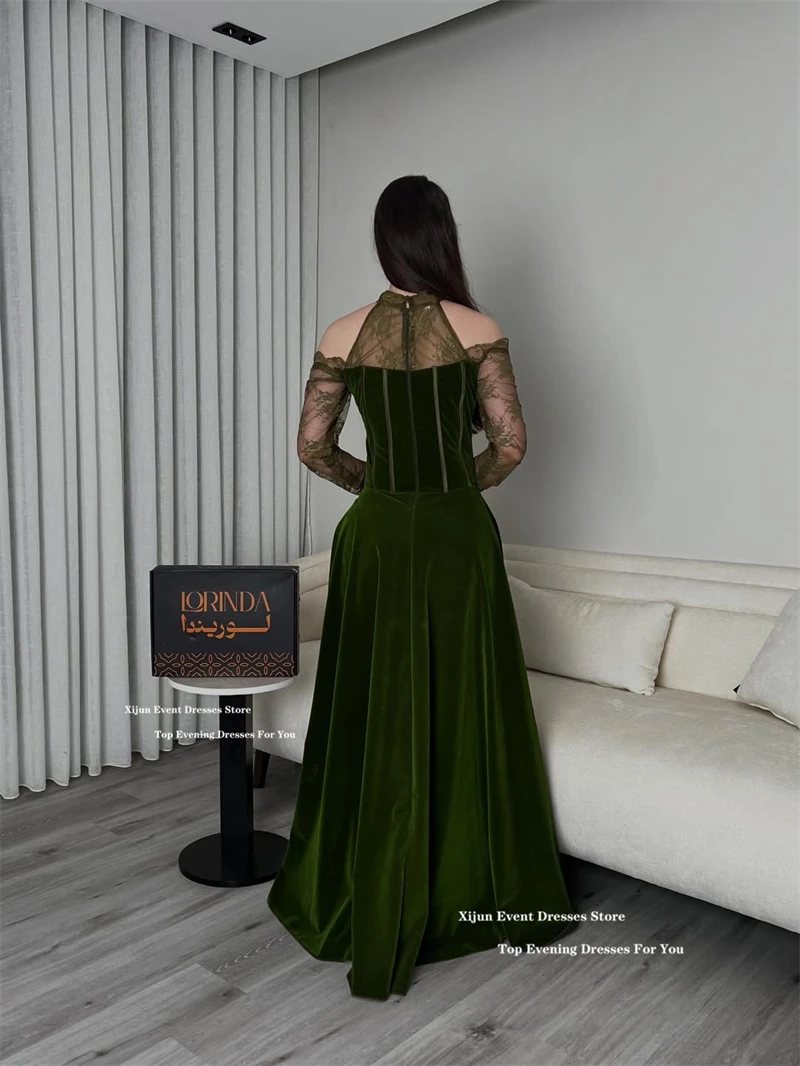 olive green lace prom dress 2021 Olive Green Sequin Mermaid Green Mermaid prom dress for Black Girls - Long Graduation & Formal Evening Gown with Sparkling Details