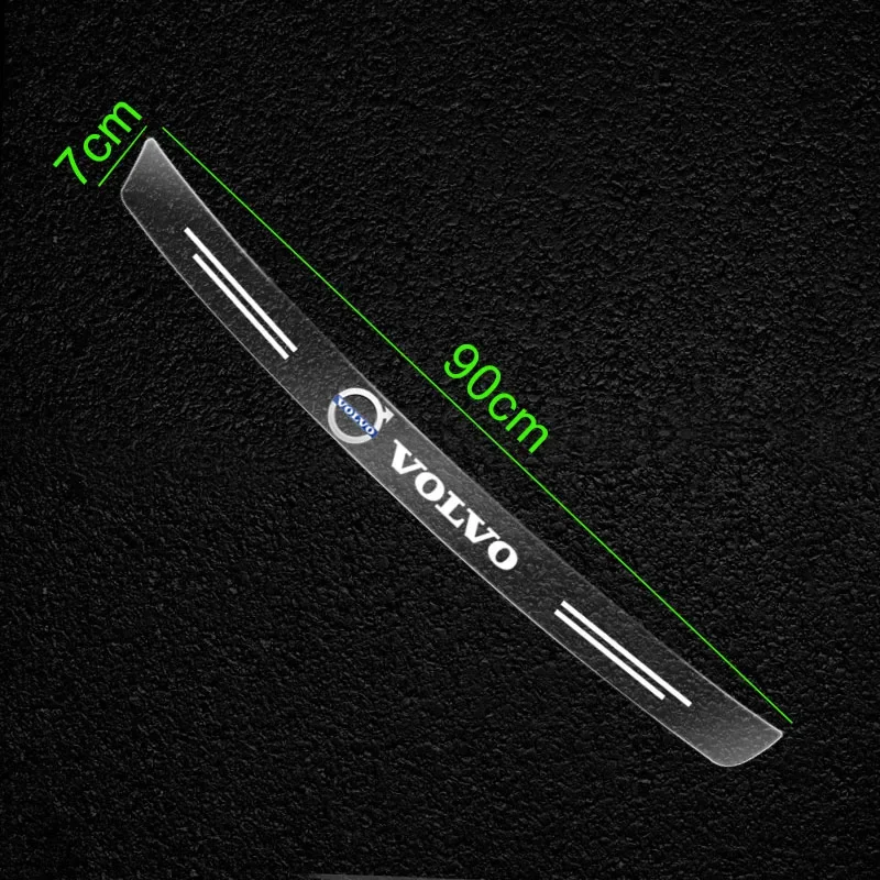 Car Trunk Rear Bumper Trim Guard Plate Protector Sticker For Volvo V40 V50 V60 V90 XC60 XC70 XC90 S40 S60 S70 S80 S90 Car Goods