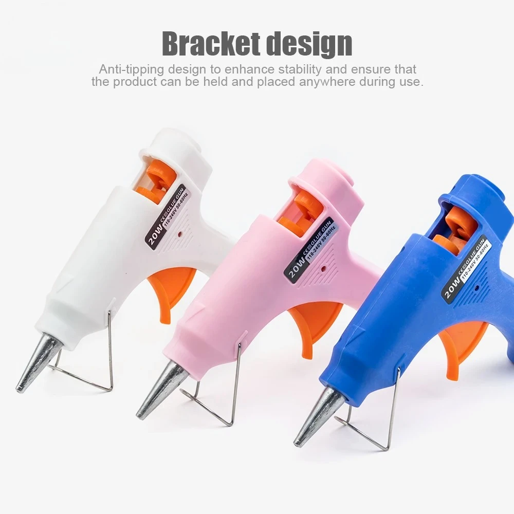 

20W Hot Melt Glue Gun with Switch For 7mm Glue Stick Mini Indusrial Adhesive Hot Gun Electric Heat Temperature Gun Repair Tool