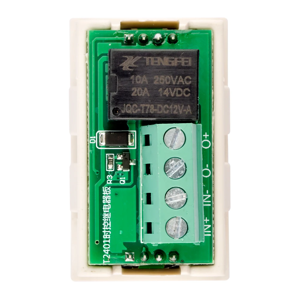 T2401-O/N DC 12V Dual Display Time Relay Module Time Delay Relay LED Digital Timer Relay Delay Cycle Control Switch Power Supply