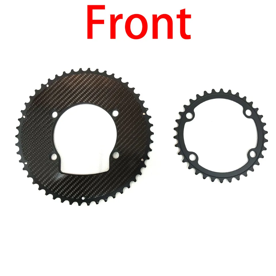 LEESE Carbon Fiber Combination Alloy BCD 110 Road Bike Double