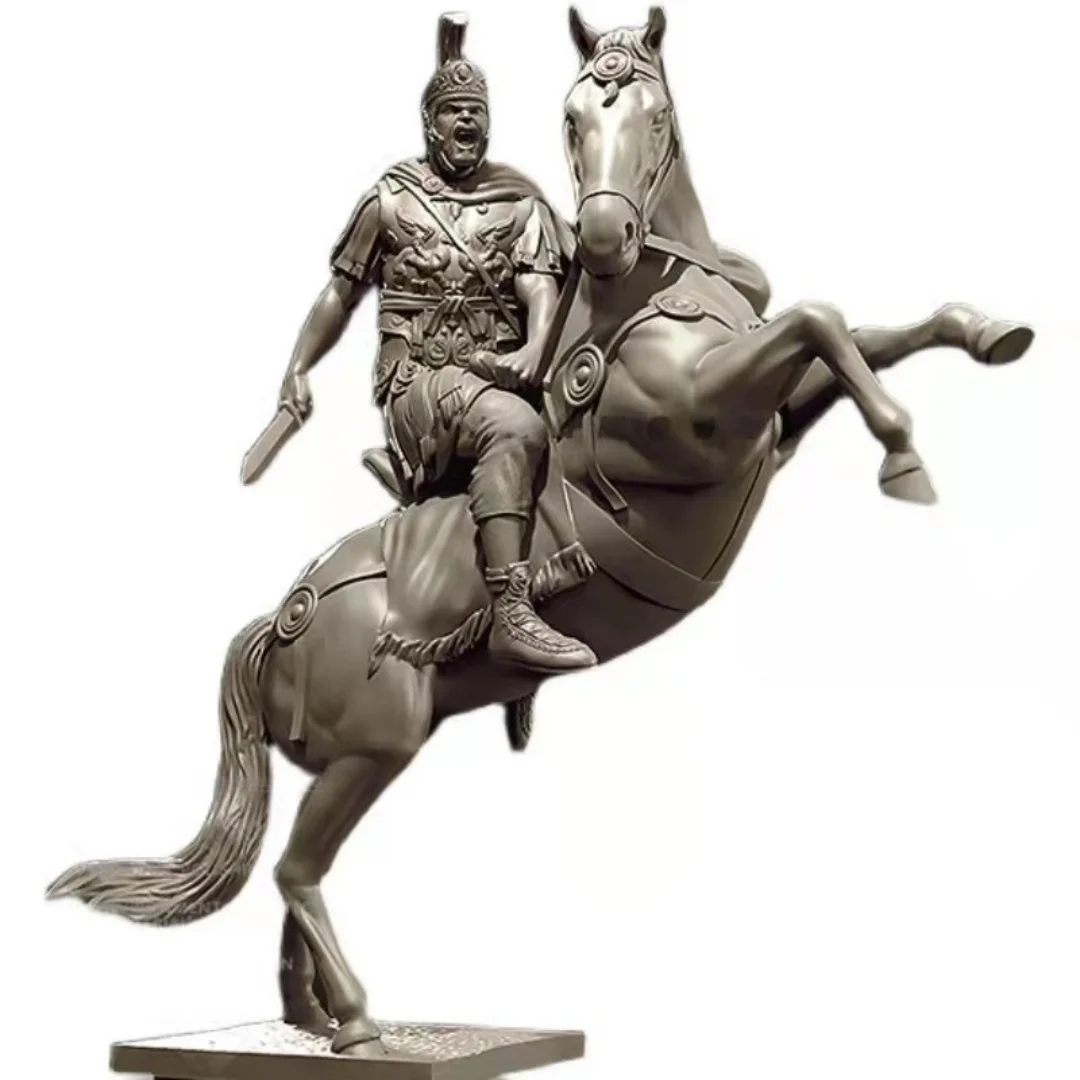 1/24 スケール樹脂フィギュアローマ騎兵組み立てるモデルキット未組み立て未塗装 3D 印刷おもちゃ