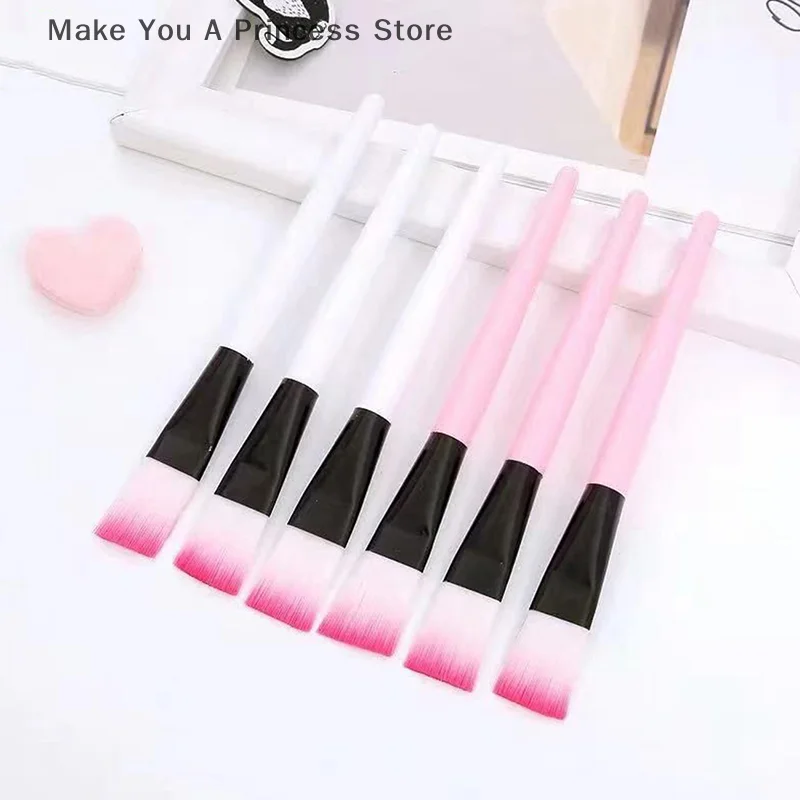 10 Uds. Pincel para máscara Facial, pinceles de maquillaje, ojos, cara, cuidado de la piel, aplicador de máscaras, cosméticos, herramientas de cepillo para máscara, mango rosa