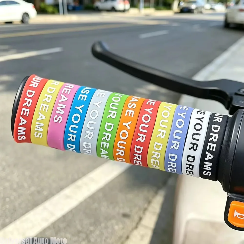 Motorcycles Handlebar Anti Slip O-Rings DIY Colorful Silicone Handle Grip Cover Fishing Rod Handle Anti-skid Decor 30mm