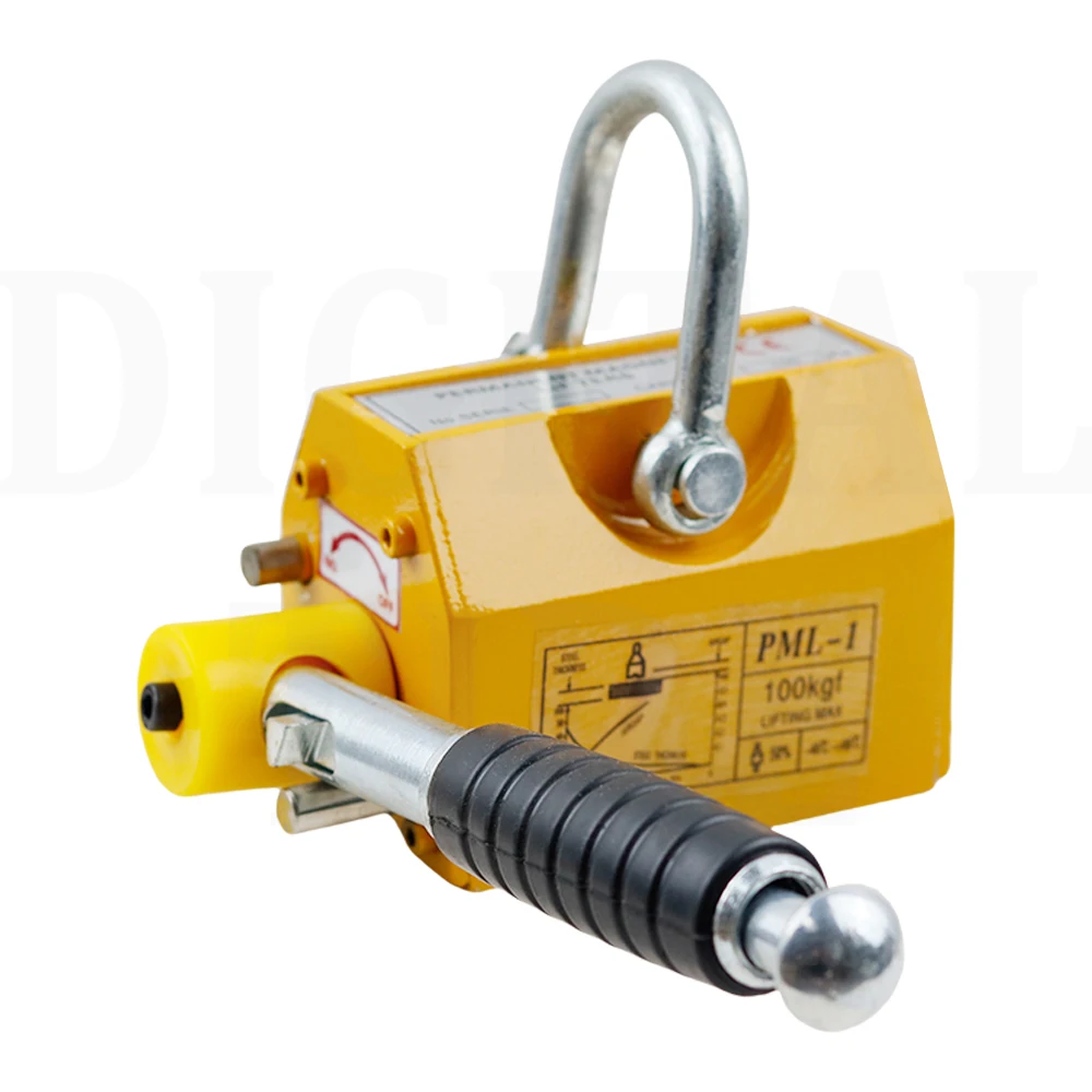 Magnetic Lifter 200KG Heavy Duty Lifting Magnet Hoist For Doing Steel Projects Heavy Industry Hoisting Magnet