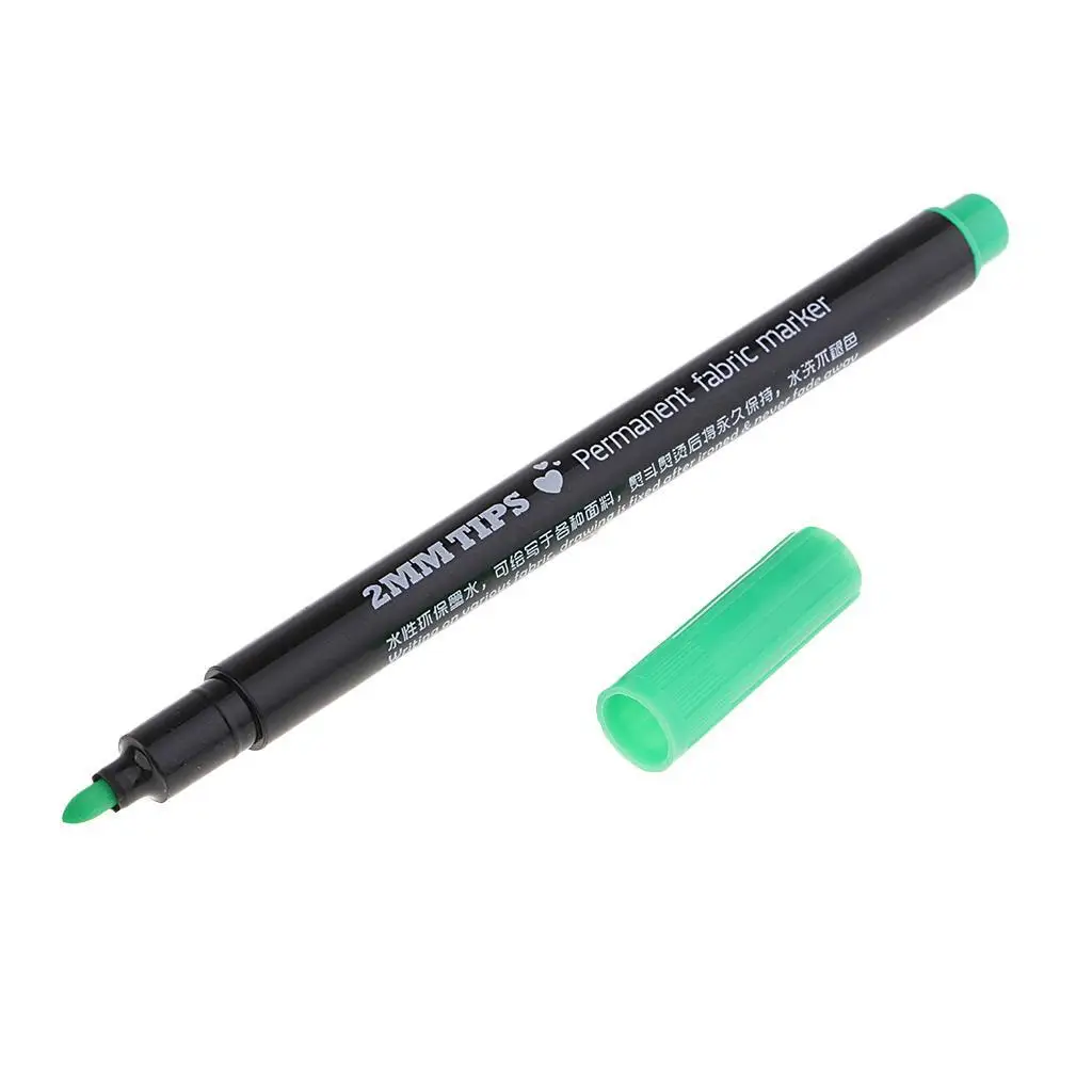 2mm T-Shirt Permanent Fabric Marker Textile Clothes Pen Fluorescent Orange