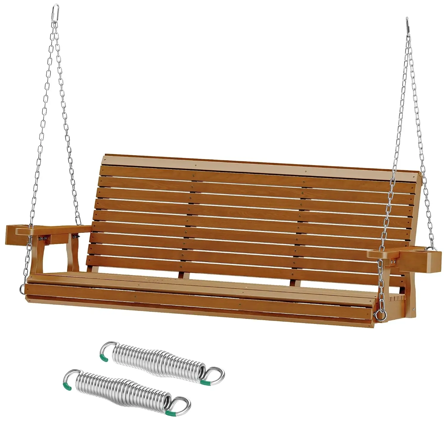 Wooden Outdoor Porch Swing 3-Seater 22