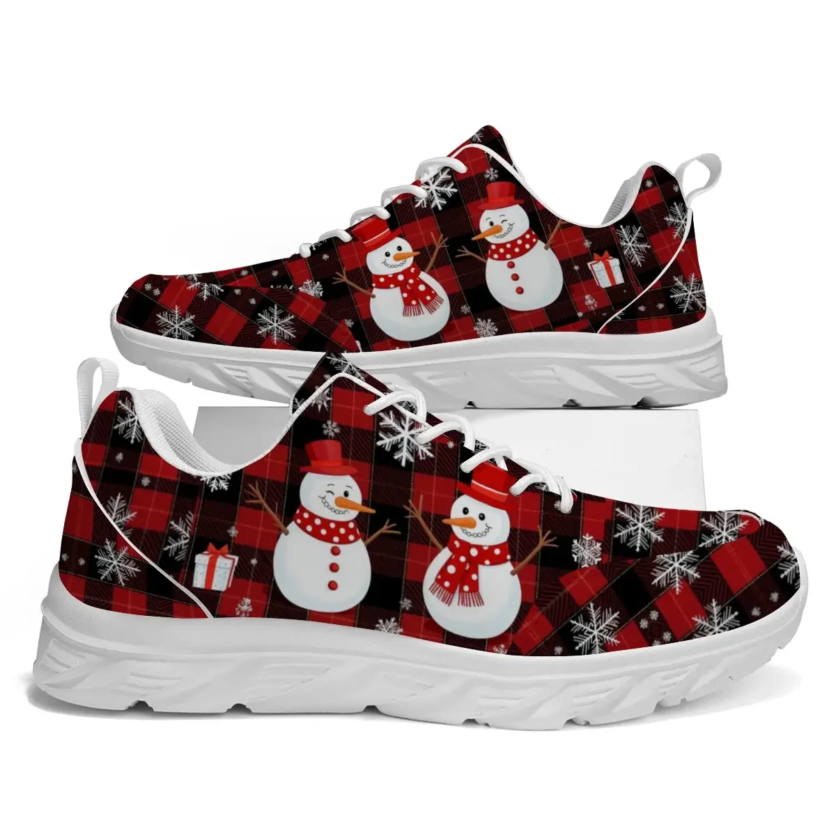 Men Non Slip Athletic Running Sneakers Christmas Lightweight Breathable Comfortable Gym Training Walking Sports Casual Shoes