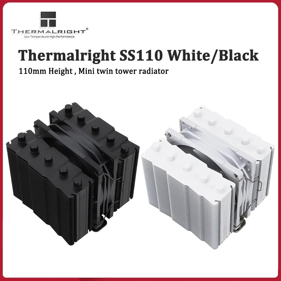 

Thermalright TR-SS110 CPU Air Cooling Radiator 110 Height AGHP Twin Towers 5 Heatpipes Support LGA1700/115X/2011/AM4/AM5