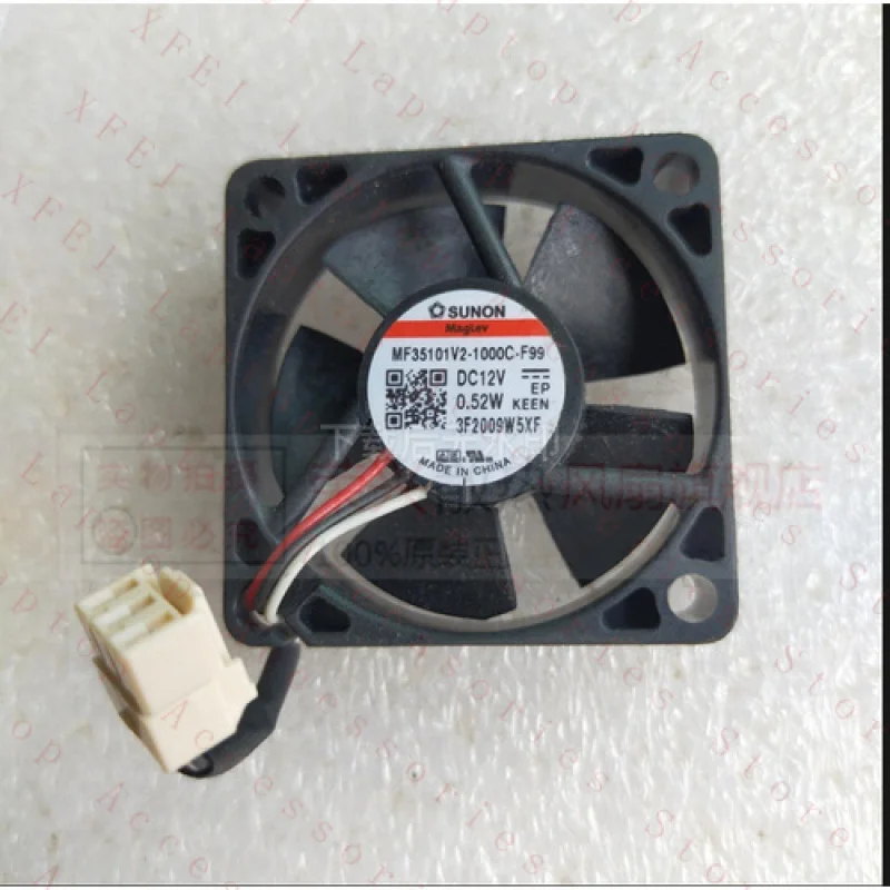 F for SUNON MF35101V2-1000C-F99 3510 DC12V 0.52W 3-wire cooling fan