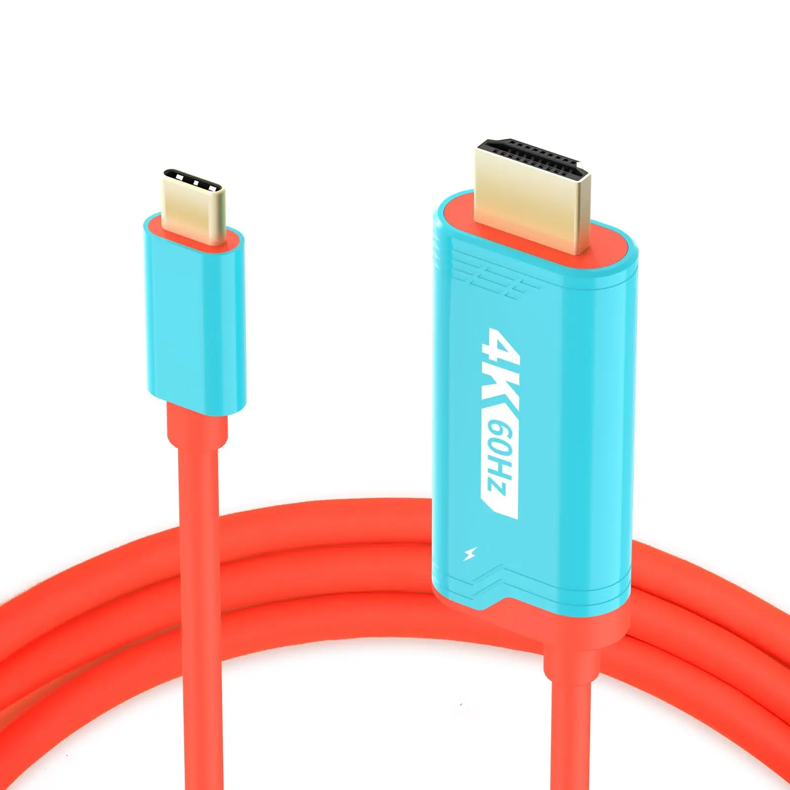 2M 4K@60HZ USB-C to HD Cable for Switch / Switch 2 TV HD Projection Fast Charging Line for Nintendo Switch PC Phone Tablet