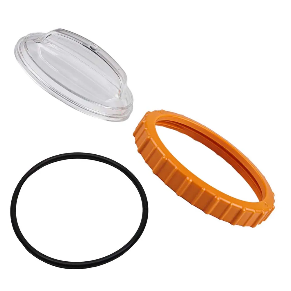 For Pool Pump Repair Orange transparent black Sand Pump Prefilter Pool Pump Replacement Includes O Ring Lid-compatible Design