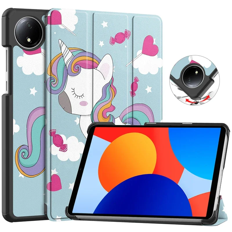 Dla Xiaomi Redmi Pad SE Etui 8,7 cala 2024 Flip Stand Magnetic Smart Tablet Cover dla Redmi Pad SE 8,7 Etui z funkcją automatycznego uśpienia/budzenia