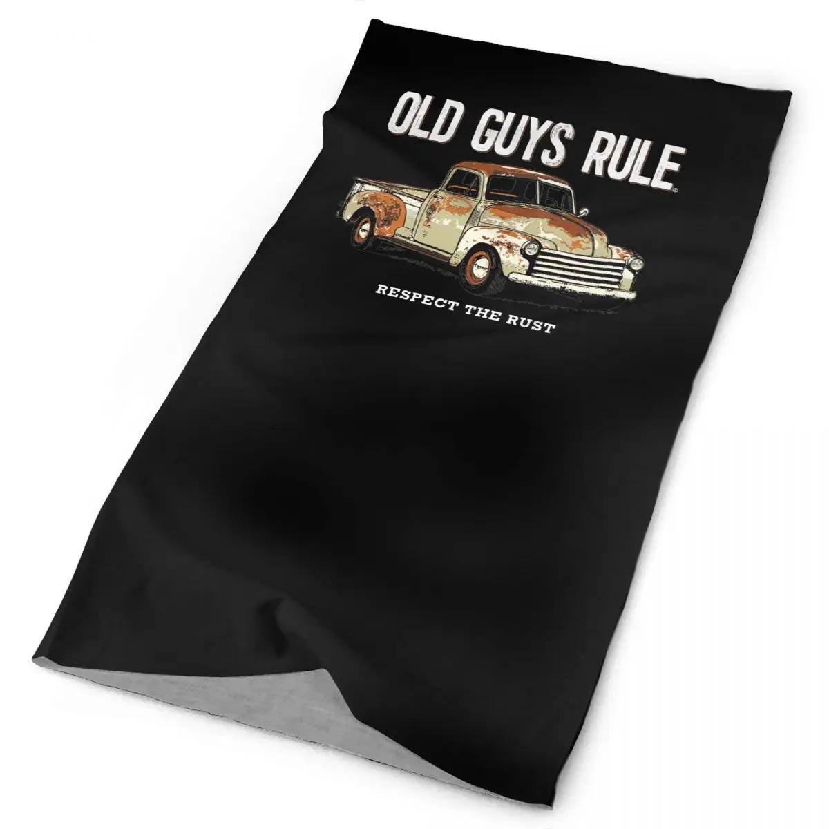 Old Guys Rule Respect The Rust Truck Neck Gaiter Bandana Scarf Face Mask Hiking Printing Uv Protective