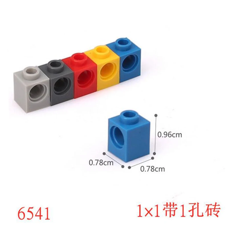 Blocs de construction de base classiques 1x1, petites pièces de particules avec trous, briques techniques MOC à faisceau court, bricolage, puzzle éducatif pour enfants