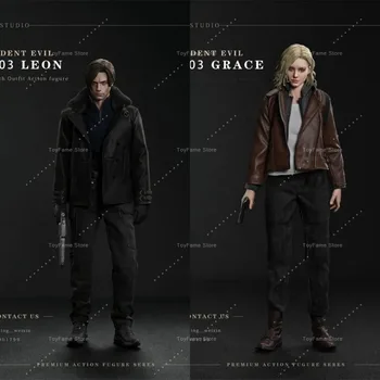 Przedsprzedaż X-STUDIO Resident Evil 9-003 Leon Grace 1/6 Ruchoma Figurka Kolekcjonerska Ozdoba Butikowa Prezent