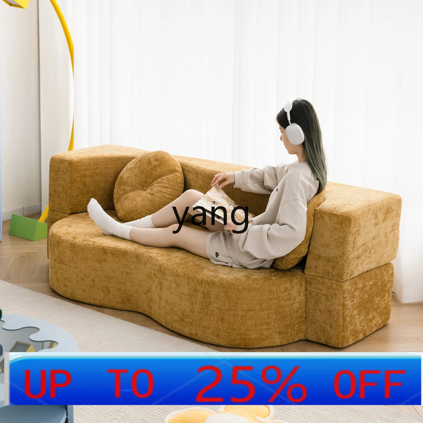 

LMMSofa Bed Foldable Sofa for Three Persons Small Apartment