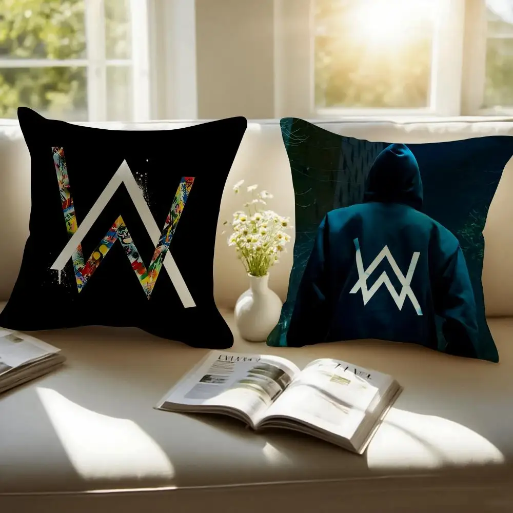 Alan W-walker Singer Pillow Case Pillow Case Plush Fabric Soft Double Sided Print Home Sofa High Quality Cushion