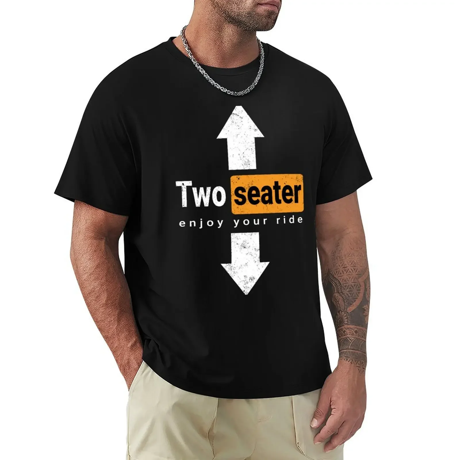 Two Seater Funny Swinger Threesome Adult Humor Dad Joke T-shirt new edition aesthetic clothes t shirts for men cotton