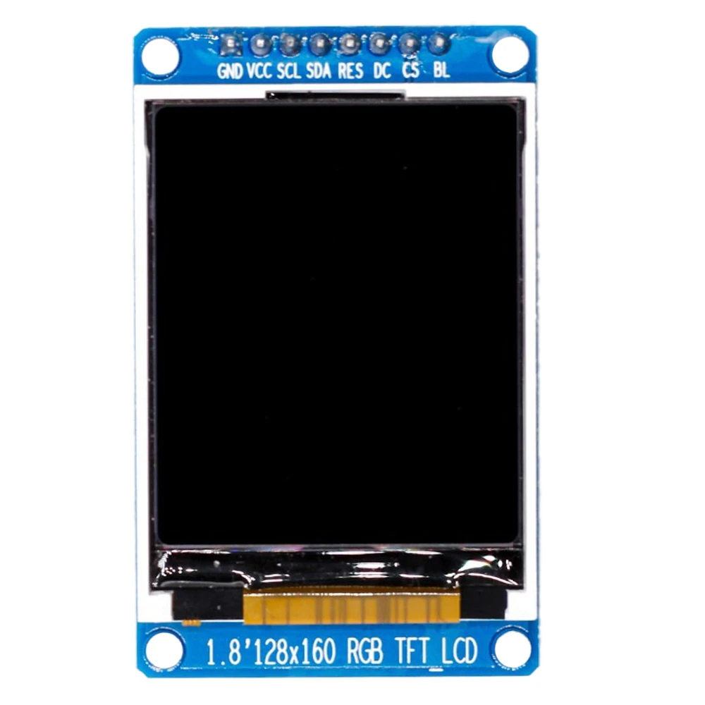 1.8 Inch LCD Display Module Full Color 128x160 RGB SPI TFT LCD Display Module ST7735S 3.3V Replace OLED Power Supply