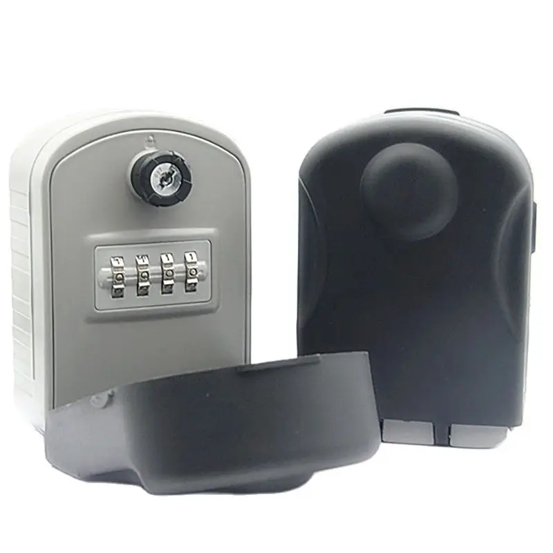 4 Dígitos Combinação Chave Armazenamento Lock Box Chave Saco Lock Box Wall Mounted Chave Armazenamento Seguro Caixa À Prova De Intempéries Para Casa Exterior