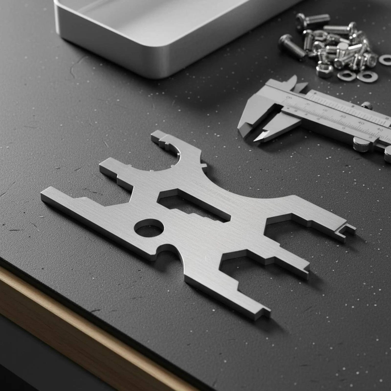 Picture 6: Dive Equipment Repair Card Compact Stainless Steel Repair Tool Service Instrument Cutout Design Diving Gear