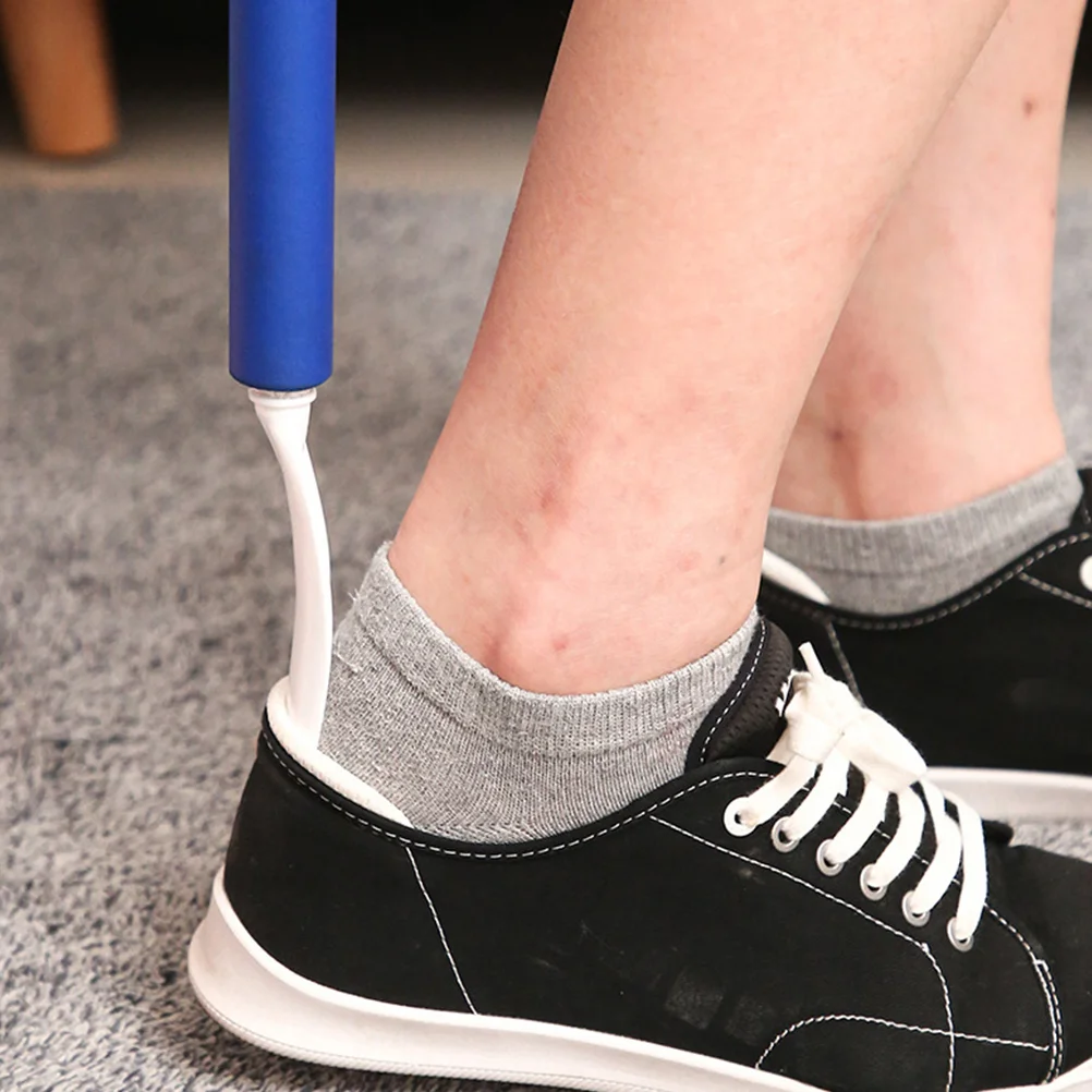 

2 Pcs Dressing Sticks ABS Lightweight Shoe Lifter Sock Aid Elderly H icapped Shoehorn Portable Storage Practical Gift