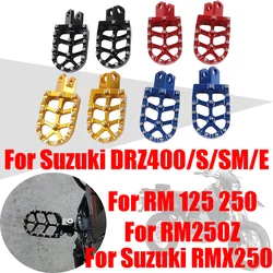 For Suzuki DRZ400S DRZ400SM DRZ400 DRZ 400 400S 400SM RM125 RM250 RM250Z RMX250 Accessories Footrest Foot Pegs Pedals Footpegs