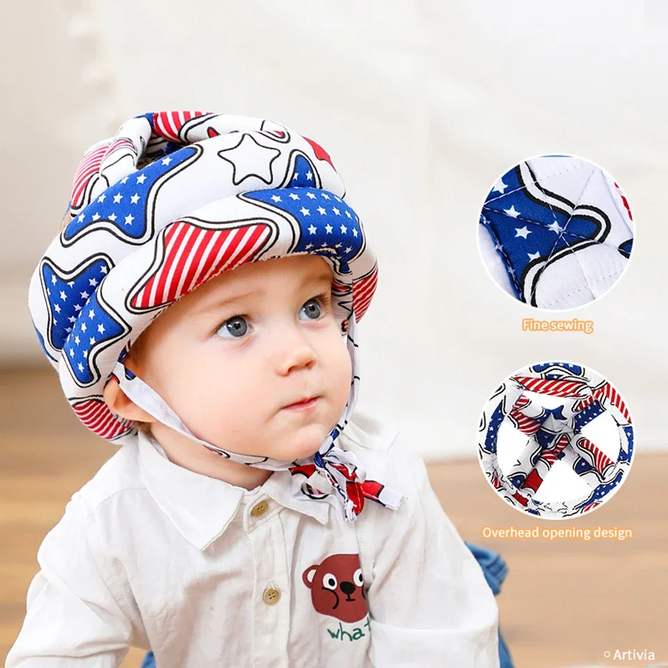 

Baby Protective Headgear Head Protection Hat Safety Helmet Toddler Anti-fall Pad Children Learn To Walk Crash Cap Adjustable