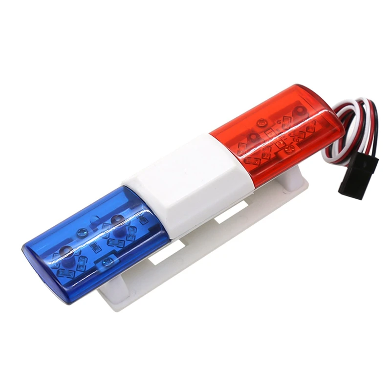 FBIL-RC Car Accessories LED Police Flash Light Alarming Light For 1/8 1/10 HSP Kyosho Traxxas Tamiya Axial SCX10 RC Car Parts