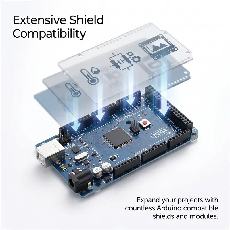 3CGRO-MEGA2560 R3 ATMEGA16U2-MU For Arduino 5V USB Development Board For UNO Shield ISP IDE Bootloader