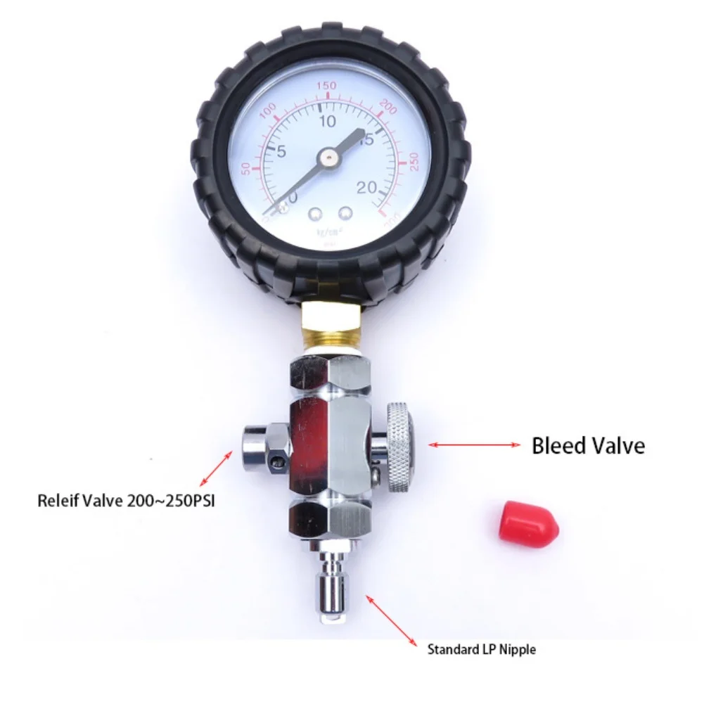 

Манометр для дайвинга 300PSI (1 шт.) для измерения низкого давления на первом этапе, стандартный ниппель LP, аксессуары для бассейна