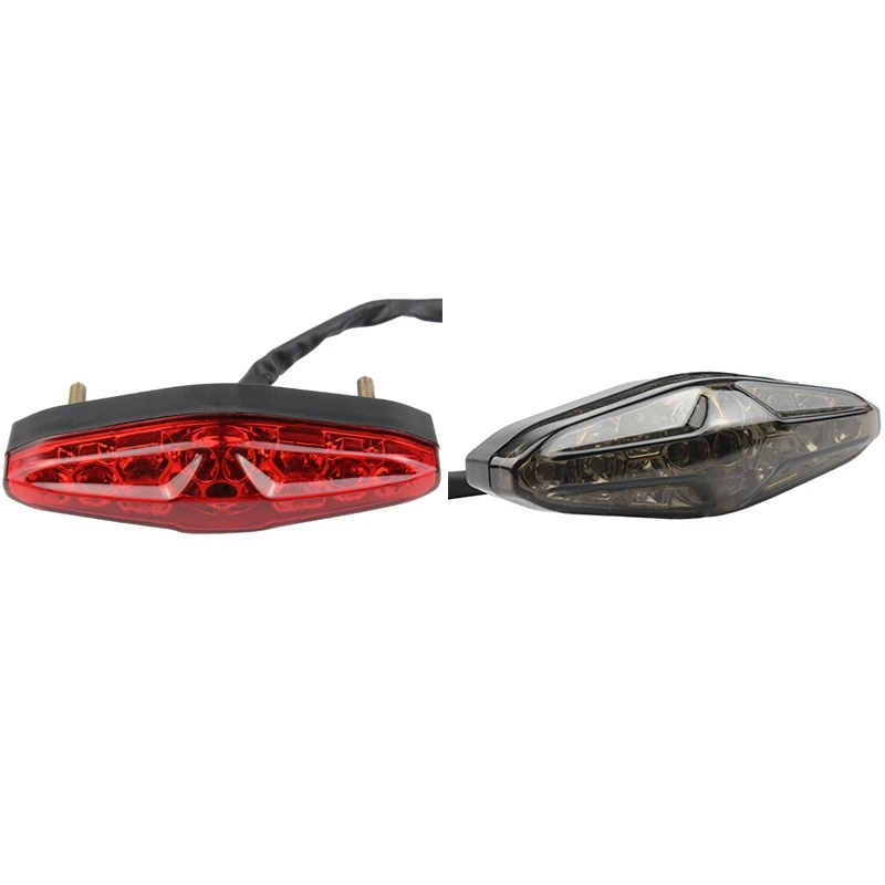 12V LED Red Shell Tail Light For  Cruiser Prince Off-Road All Terrain Beach Buggy Vintage Brake Light Parts Accessories