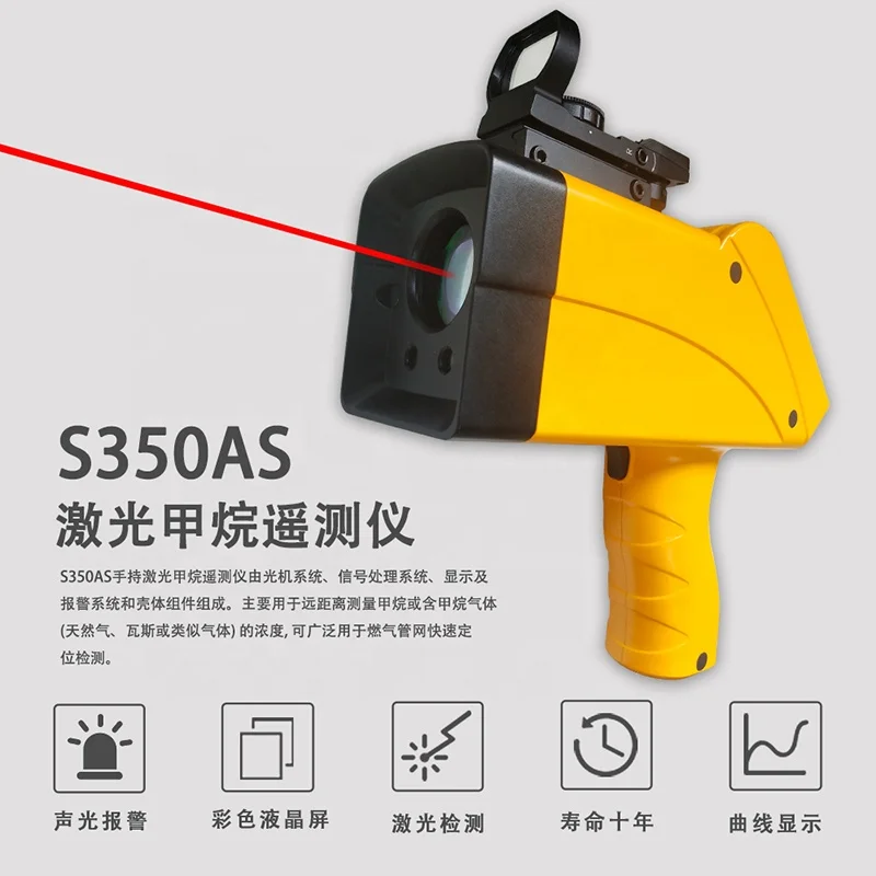 S350AS Handheld Laser Methane Telemeter Remote Telemetry for Methane Gas