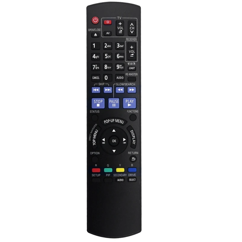 N2QAYB000380 Replace Remote For Panasonic BLU RAY Disc Player DMP-BD60 DMP-BD80 DMPBD60 DMPBD80 DMP-BD80GN DMP-BD60GZ Durable