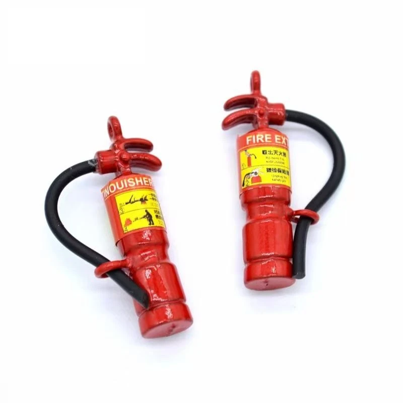 2 Stuks Simulatie Metalen Decoratieve Ornamenten Voor 1/8 1/10 1/12 1/18 Rc Crawler Trx4 Axiale Scx10 D90 Rc Auto deel